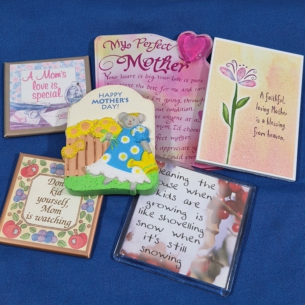 Mother's Day Fridge Magnets Lot Of 6 Quotes And Jokes For Mom